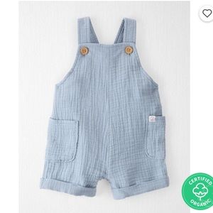 Organic Cotton Gauze Shortall